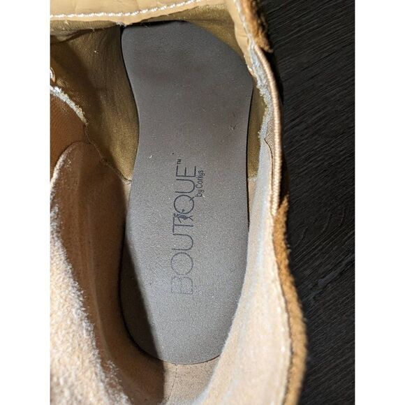 New Boutique‎ by Corkys Cognac Booties Fall Crisp Ankle Boots Shoes Women’s 11 - Picture 9 of 15